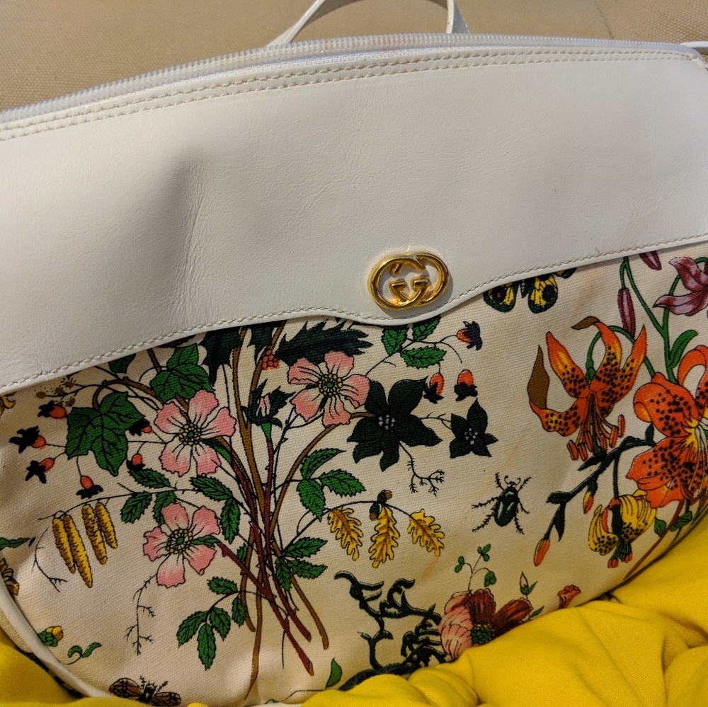 Satchel floral purse